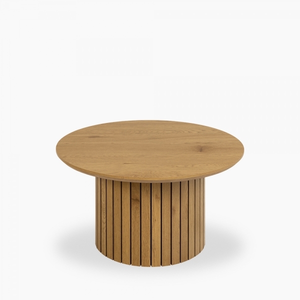 Yale Round Coffee Table, Oak